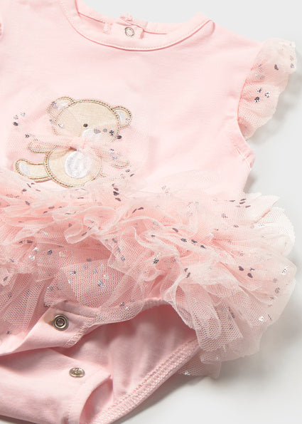 Mayoral Baby Girl Pink Cotton & Tulle Outfit Set