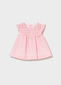 Mayoral Baby Girl Pink Smocked Cotton Dress