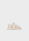 Mayoral Baby Beige Faux Leather Pre Walker Sandals