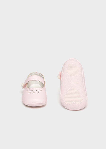 Mayoral Baby Girl Pink Mary Jane Pram Shoes