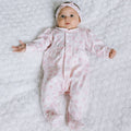 Emile et Rose Joanne Baby Girl Pink Floral Cotton Babygrow & Headband
