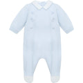 Emile et Rose Lewis Baby Boy Blue Toy Embroidery Cotton Babygrow