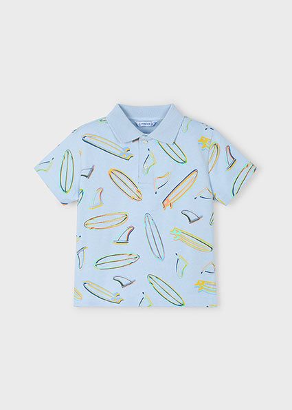 Mayoral Boys Blue Polo Shirt & Shorts Set