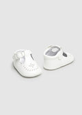 Mayoral Baby White T Bar Pram Shoes