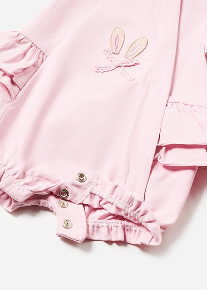Mayoral Baby Girl Pack of 2 Pink & Bunny Print Rompers