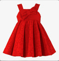 Miranda Girls Red Cotton Dress