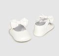 Mayoral Baby Girl White Maryjane Pram Shoes with Bow 9961