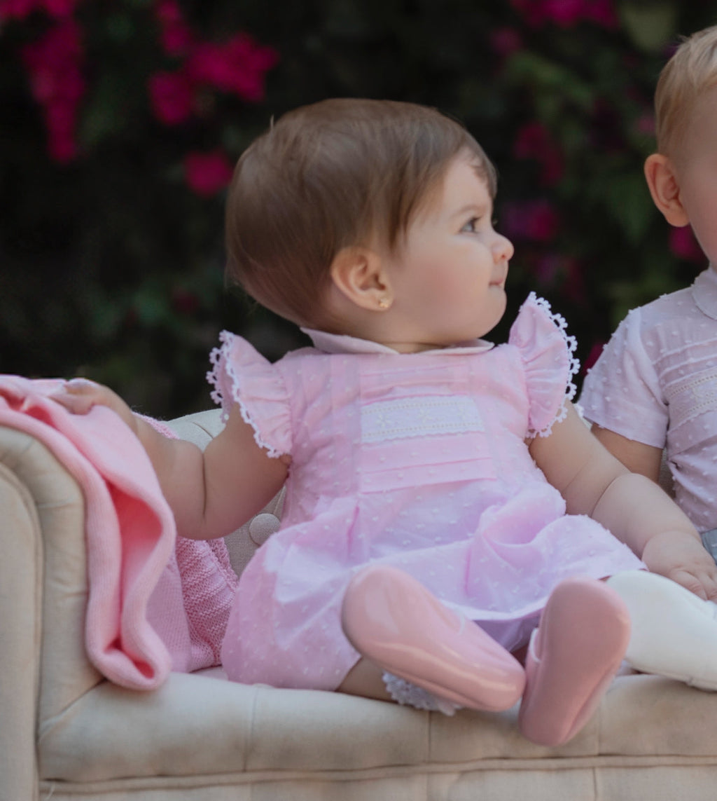 Miranda Baby Girl Pink Cotton Dress