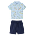 Mayoral Boys Blue Polo Shirt & Shorts Set
