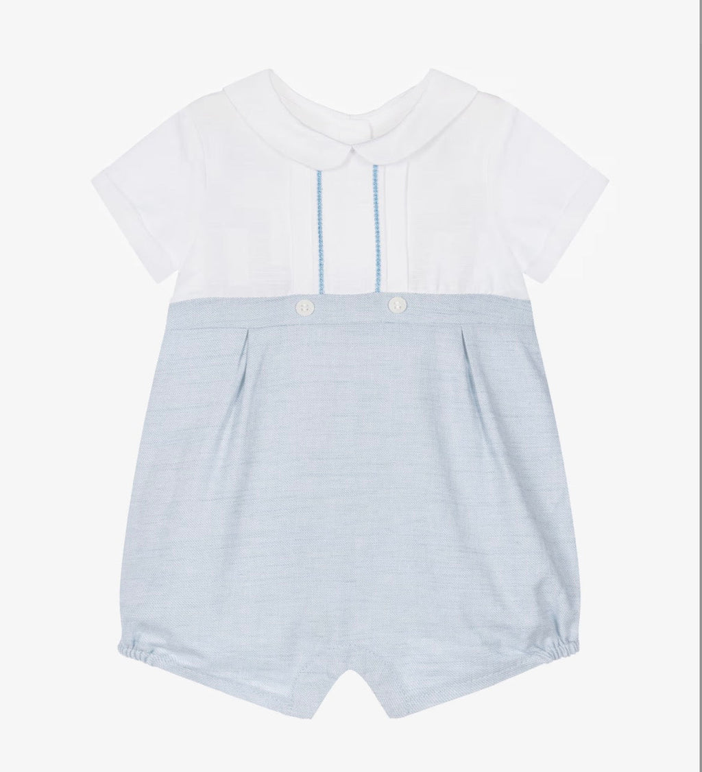 Mayoral Baby Boy Blue & Ivory Shortie
