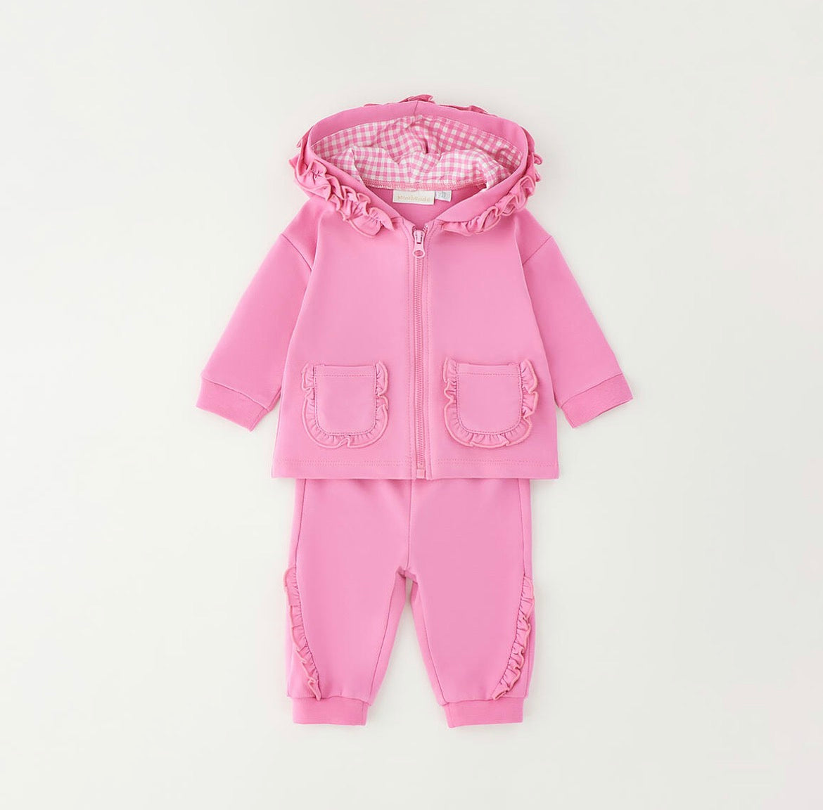 Minibanda Baby Girl Pink Cotton 2 Piece