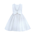 Sarah Louise Girls White Satin & Tulle Occasion Dress
