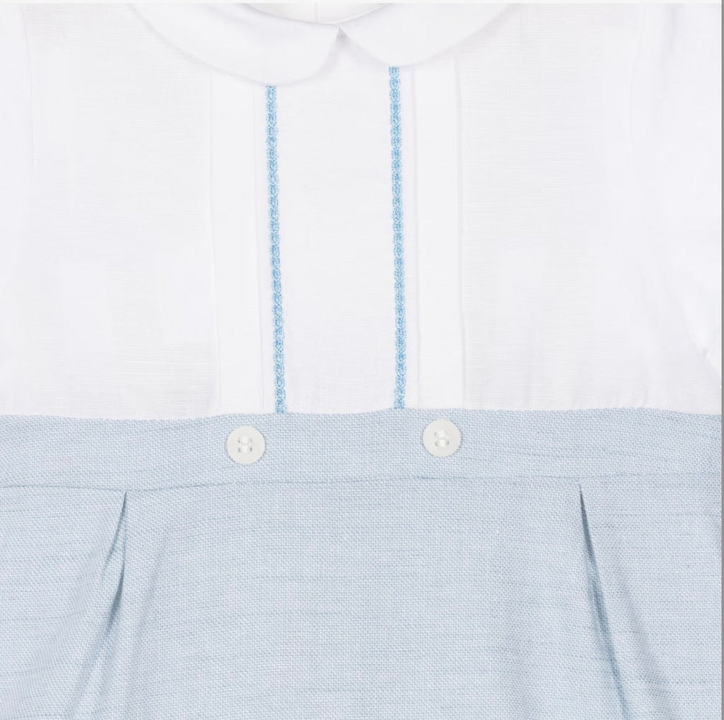 Mayoral Baby Boy Blue & Ivory Shortie