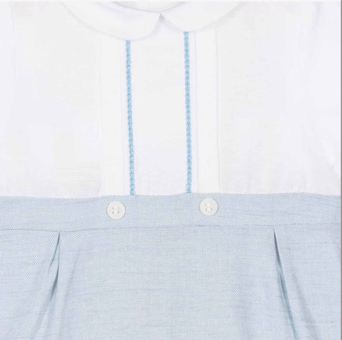 Mayoral Baby Boy Blue & Ivory Shortie