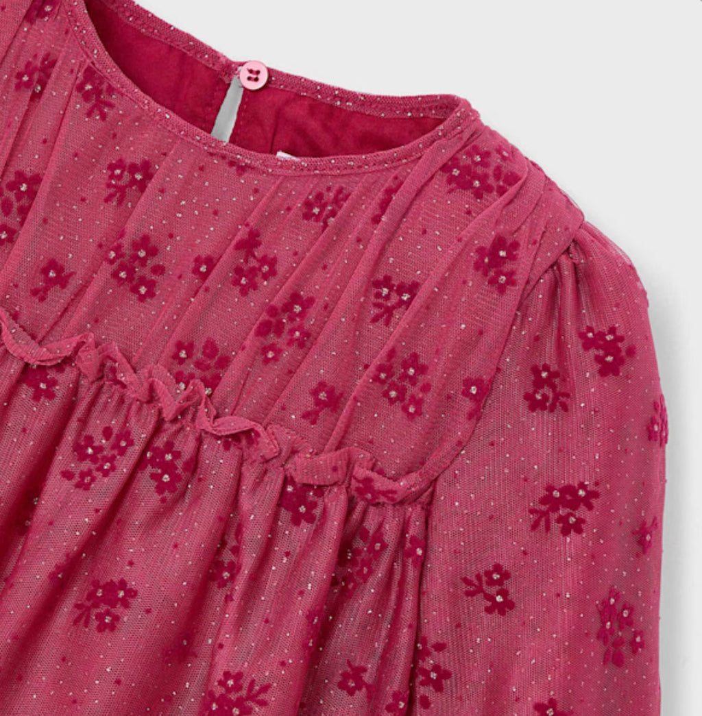Mayoral Girls Red Tulle Dress