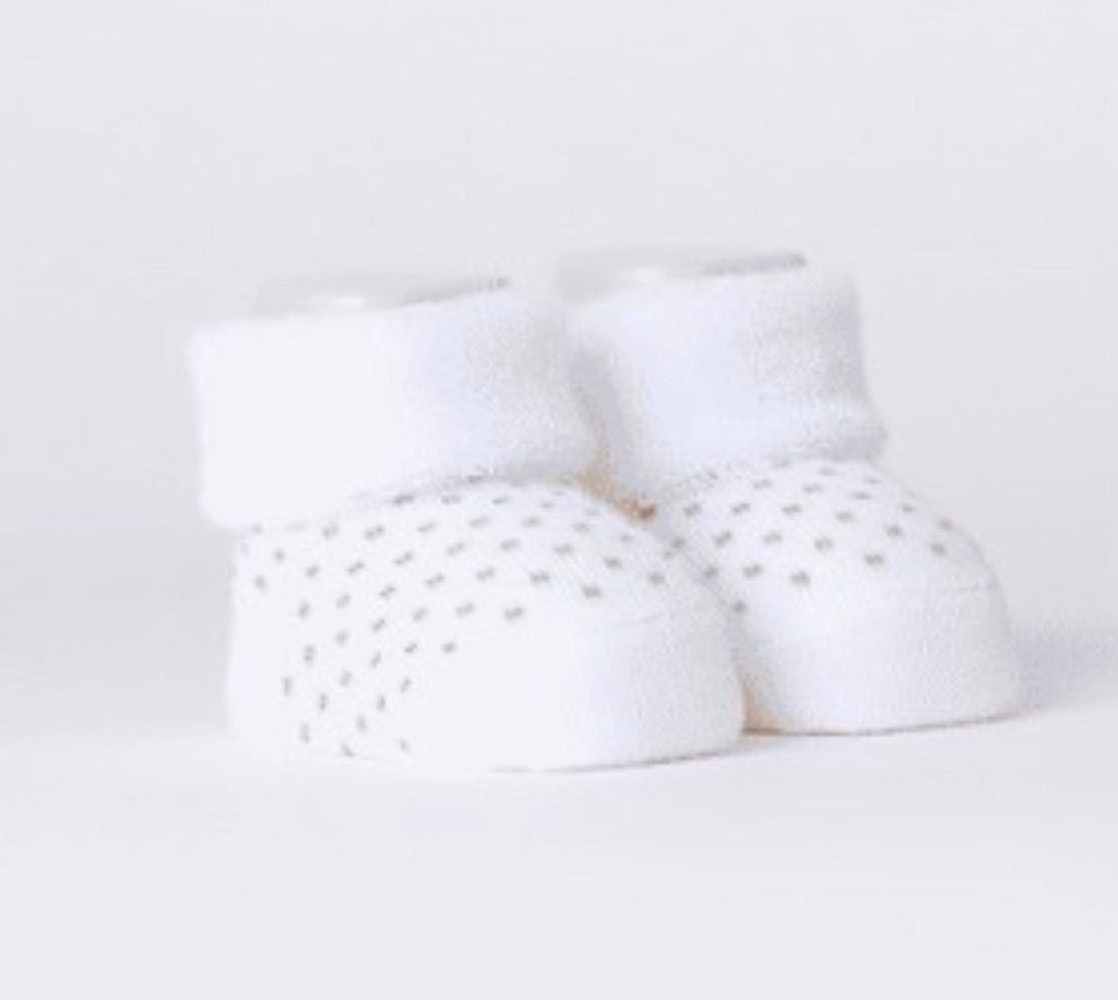 Minibanda Baby Ivory & Beige 3 Pack of 0-3m Socks