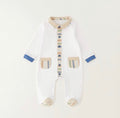 Sarabanda Baby Boy White Beige and Blue Babygrow