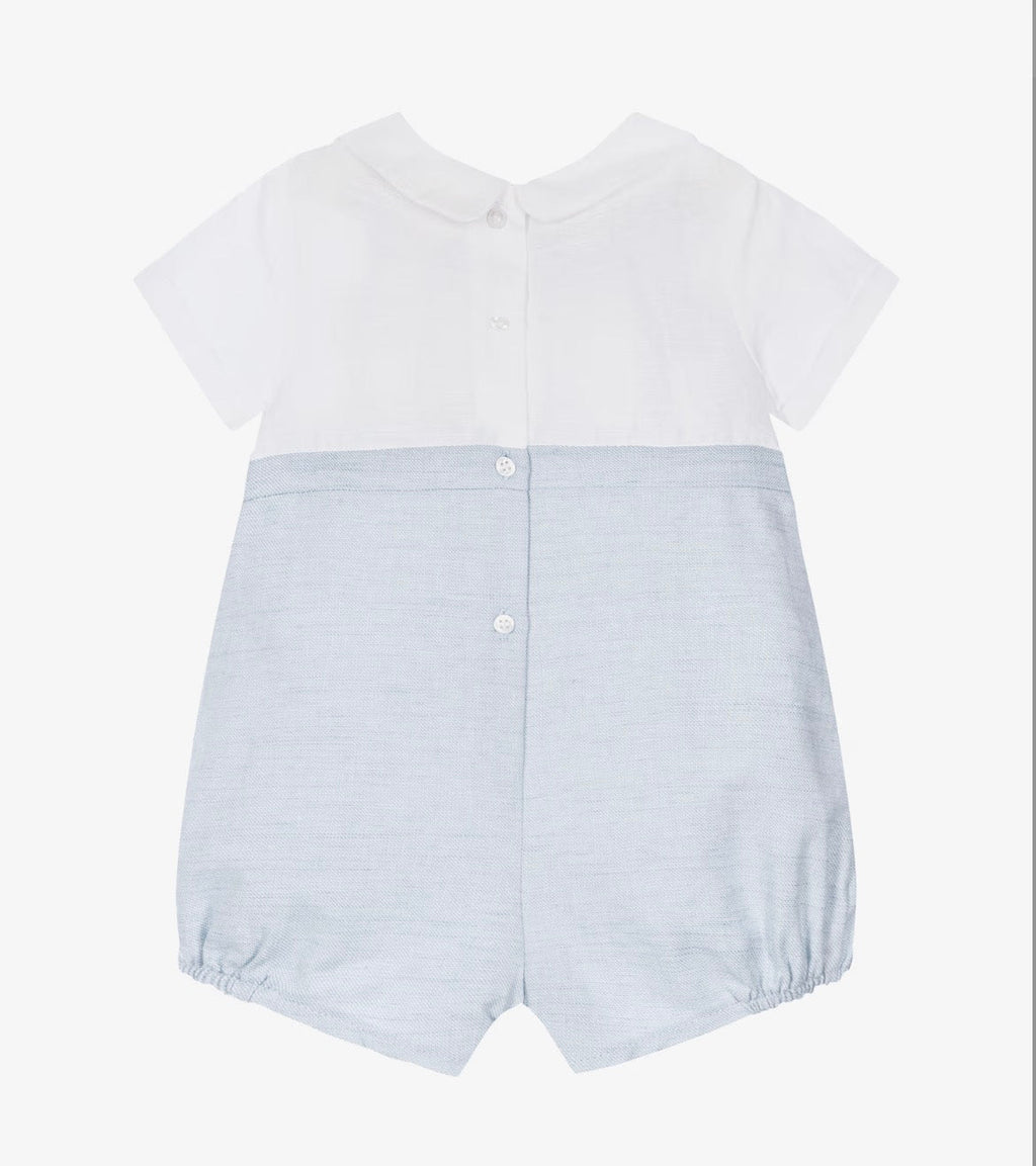 Mayoral Baby Boy Blue & Ivory Shortie