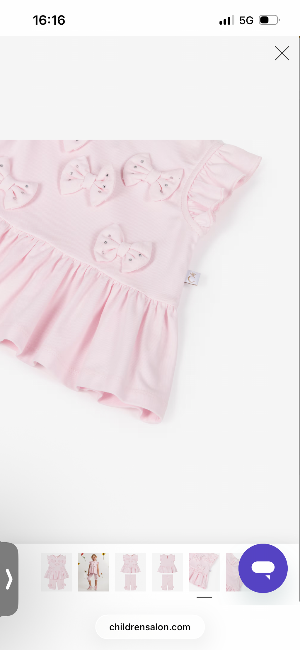 Caramelo Kids Baby Girl Pink Bow Cotton Legging Set