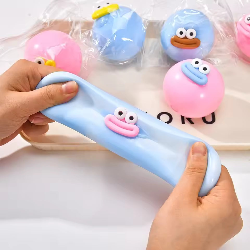 Cute Monster Face Squishy Stress Relief Toy