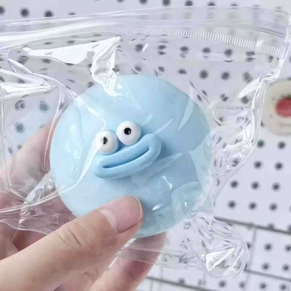 Cute Monster Face Squishy Stress Relief Toy